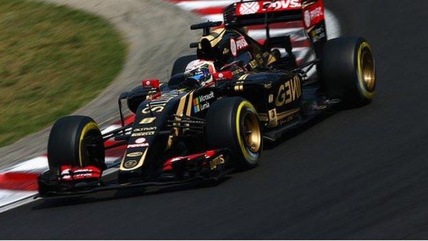 Lotus's Romain Grosjean