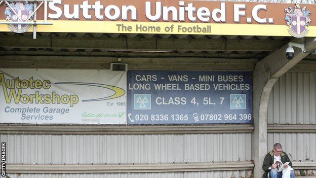 Sutton United's Gander Green Lane