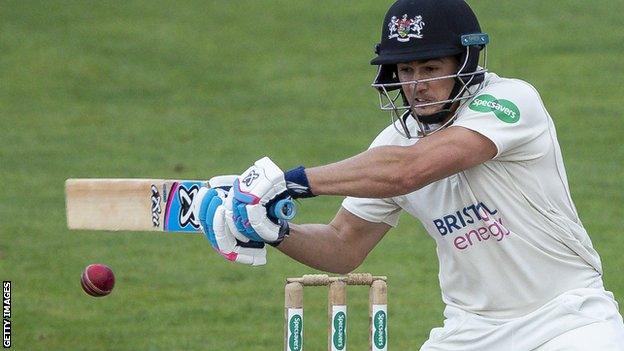 Graeme van Buuren in action for Gloucestershire