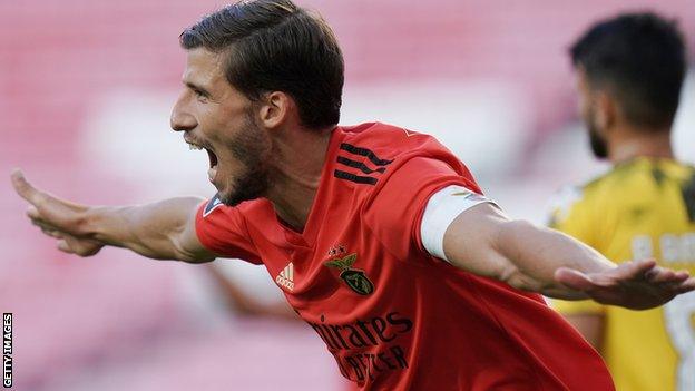 Ruben Dias in action for Benfica