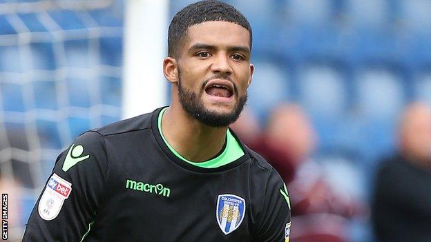 Dillon Barnes in action for Colchester United