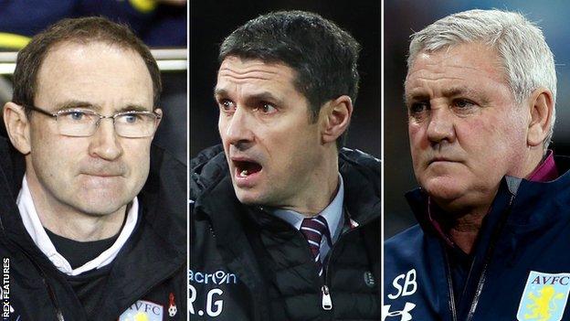 Martin O'Neill, Remi Garde and Steve Bruce