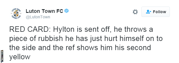 Luton tweet