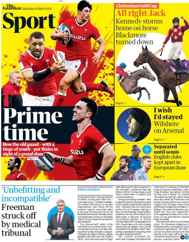 Guardian back page