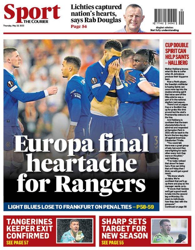 The back page of the Courier on 190522