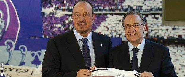 Rafa Benitez and Florentino Perez