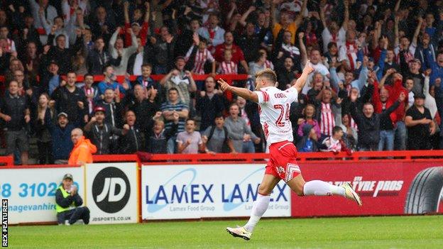 Stevenage celebrate