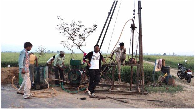 Drilling sediments in the Ghaggar-Hakra palaeo-channel