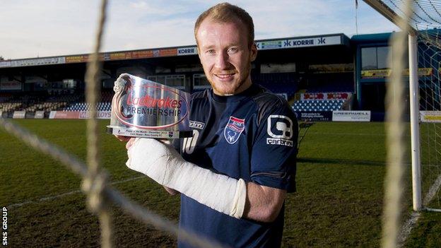 Ross County striker Liam Boyce