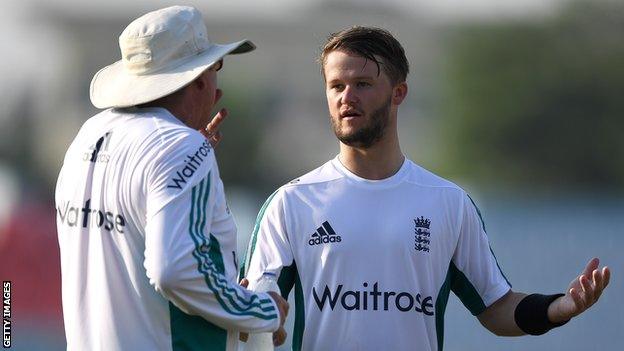 Ben Duckett and England coach Trevor Bayliss