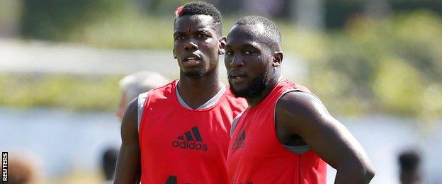 Paul Pogba (left)