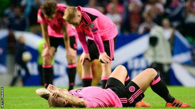 Scotland missed out on a play-off spot after a 2-2 draw in Slovenia