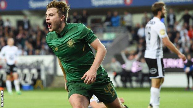 James Forrest scored the only goal in last season's qualifying meeting with Rosenborg