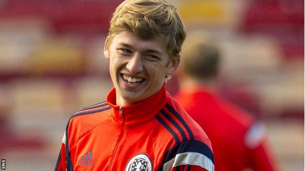 Scotland Under-21 midfielder Ryan Gauld