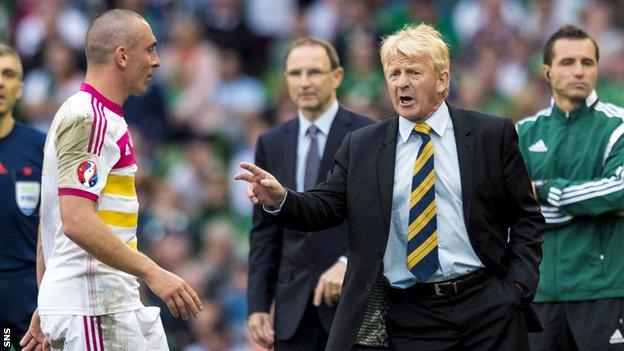 Scott Brown and Gordon Strachan