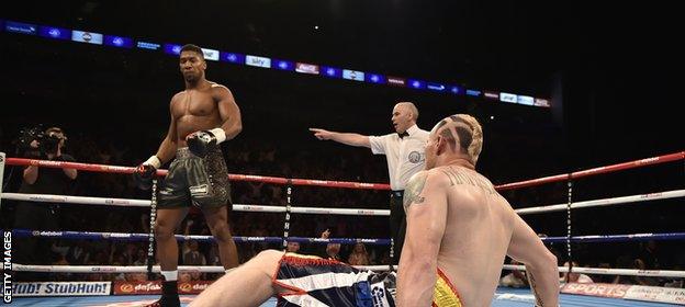 Anthony Joshua and Gary Cornish