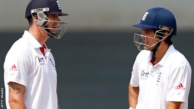 Kevin Pietersen and Alastair Cook