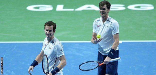 Andy and Jamie Murray