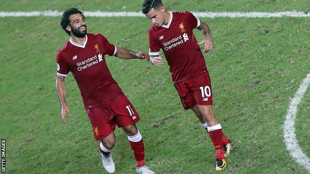 Mohamed Salah and Philippe Coutinho