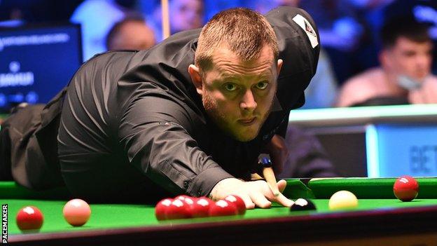 Mark Allen in action at the Waterfront Hall in Belfast