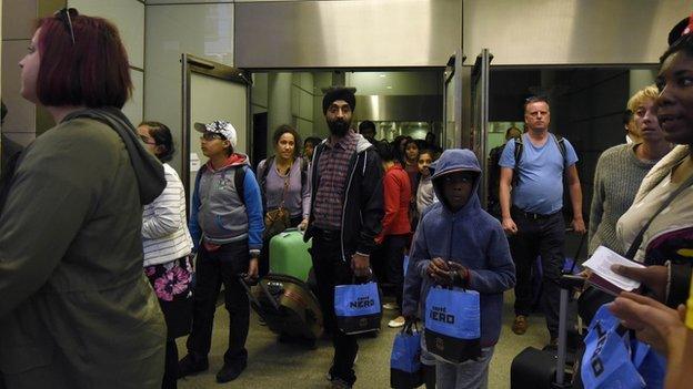 Passengers at St Pancras