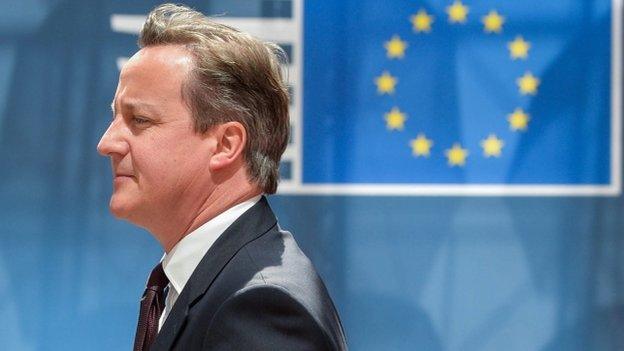 David Cameron at the EU summit