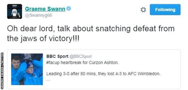 Graeme Swann Tweet