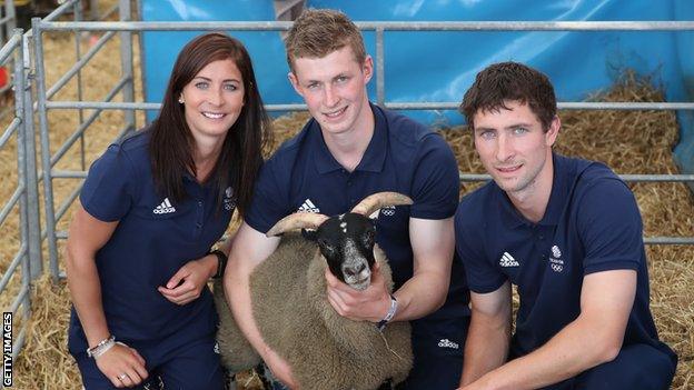 Eve Muirhead, Thomas Muirhead and Glen Muirhead