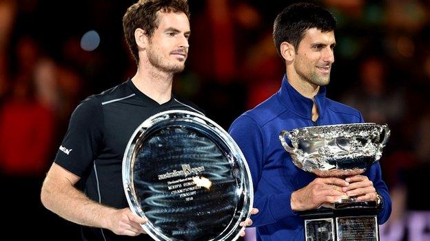 Andy Murray and Novak Djokovic