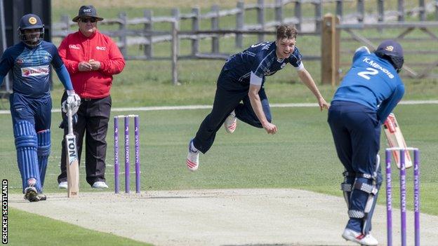 Stuart Whittingham took three wickets on his Scotland debut