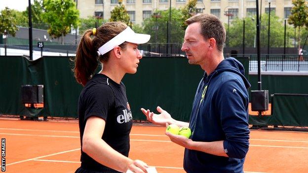 Johanna Konta and Dimitri Zavialoff