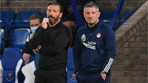 Derek McInnes and assistant Tony Docherty are contracted to Aberdeen until summer 2022