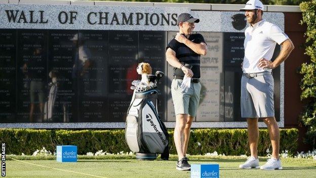 Rory McIlroy and Dustin Johnson