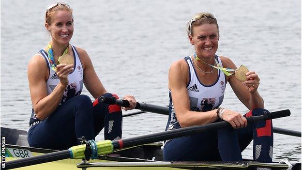 Helen Glover and Heather Stanning