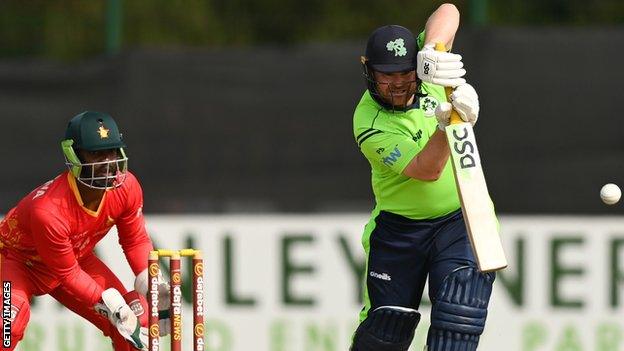 Paul Stirling hit eight sixes and eight fours in his unbeaten 115 at Bready