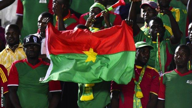 Burkina Faso football fans