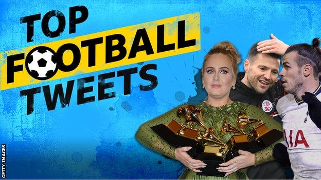 Top Football Tweets: Adele, Mark Wright, Gareth Bale