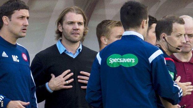 Hearts head coach Robbie Neilson