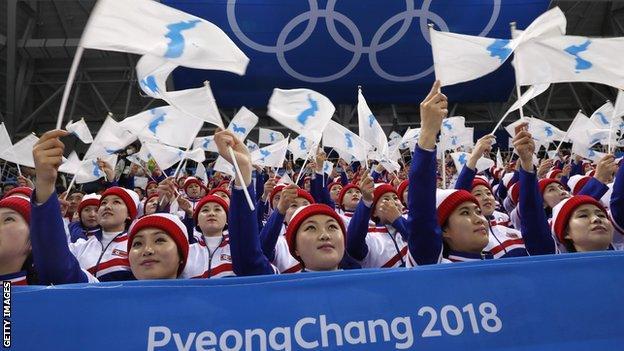 North Korea's cheerleading squad