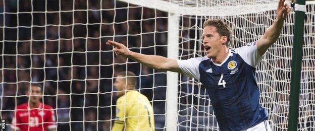 Christophe Berra gave Scotland the lead