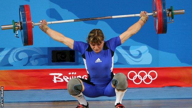 Kazahkstan weightlifter Irina Nekrassova