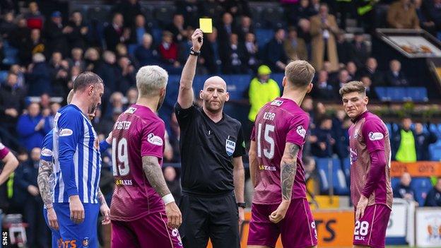 Jason Kerr is sent off