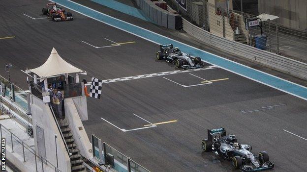 Hamilton wins in abu dhabi