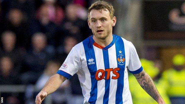 Lee Hodson in action for Kilmarnock