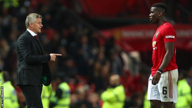 Ole Gunnar Solskjaer and Paul Pogba