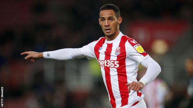 Tom Ince playing for Stoke City