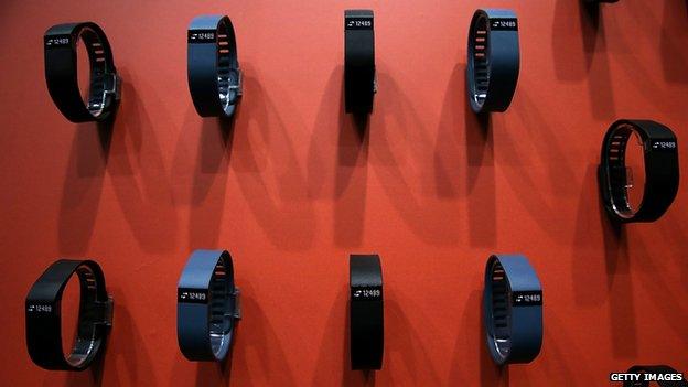 Fitbits on display