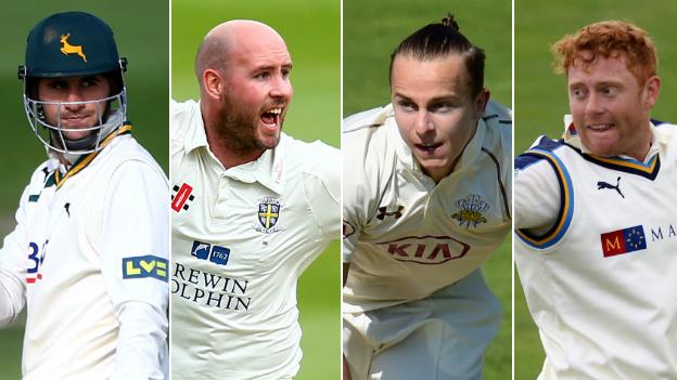 Alex Hales, Chris Rushworth, Tom Curran and Jonny Bairstow