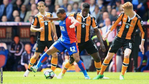 Although he appeared to deliberately handle the ball inside his own penalty area, Jason Puncheon was excellent throughout and provided the corner for Christian Benteke to make it 2-0