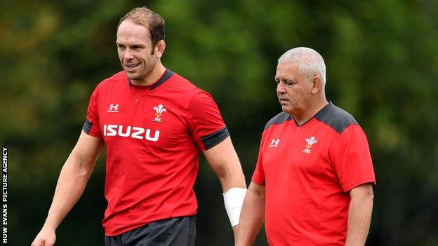 Alun Wyn Jones and Warren Gatland